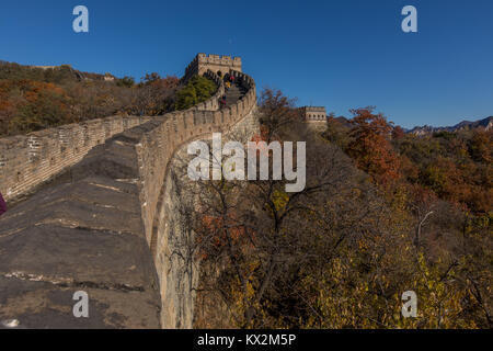 Cinese Grande Muraglia a Mutianyu Foto Stock