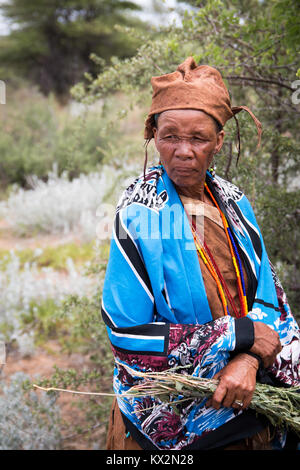 San tribù persona in Botswana Foto Stock