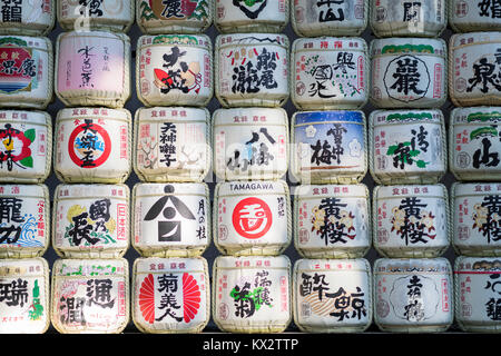 Hatsumode, Meijijingu Santuario, Shibuya, Tokyo, Giappone Foto Stock