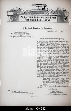 Der Haussekretär caldaia a recupero Carl Otto Berlin ca 1900 Seite 110 Foto Stock