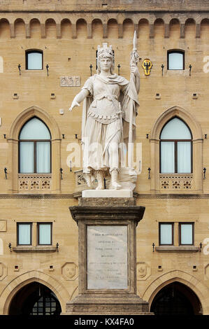 Repubblica di San Marino, monumento della città Foto Stock