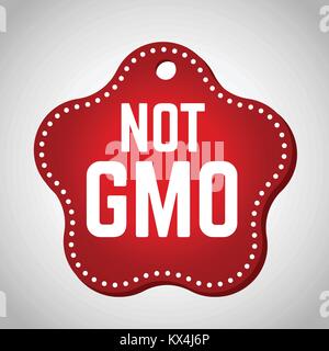 Red gmo timbro per prodotto alimentare. Illustrazione Vettoriale