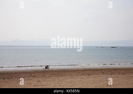 La spiaggia di Ardrossan South Beach Ardrossan Ayrshire in Scozia Foto Stock