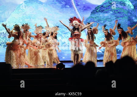 Spettacolo Vaiana L'incanto d'une enfance retrouvée Foto Stock