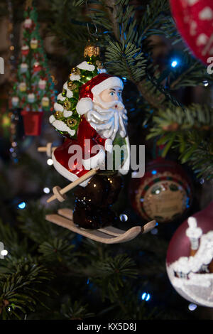 NATALE: Sci Santa Foto Stock