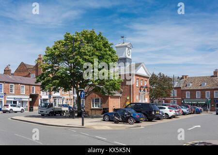 Piazza del Mercato, Potton, Bedfordshire, England, Regno Unito Foto Stock