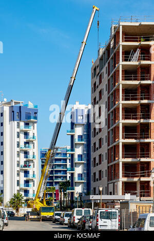 Parzialmente costruita casa residenziale. Città di Torrevieja, Costa Blanca. Spagna Foto Stock