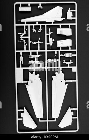 Hasegawa Mig-23S in plastica aerei di modello Foto Stock