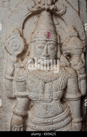 India, Karnataka, Javagal, Lakshminarasimha tempio, dettaglio Foto Stock