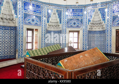 Tombe dei sultani. Suleiman Han, Hurrem Sultan. La Moschea di Suleymaniye. Istanbul, Turchia Foto Stock