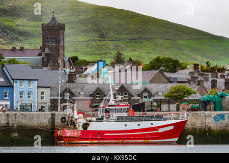 Dingle Harbour, penisola di Dingle, nella contea di Kerry, Irlanda, Europa Foto Stock