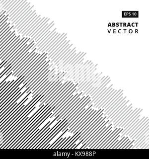 Linee oblique grigio nero casuale linee oscurata seamless pattern vettore di sfondo Illustrazione Vettoriale