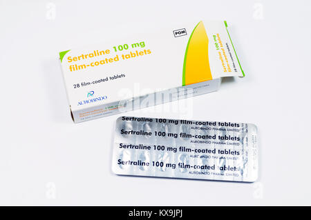 Sertralina anti depressivo medicina. Foto Stock