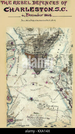 Mappa del fiume Potomac, Va. : da Alessandria al di sotto del Occoquan. Foto Stock