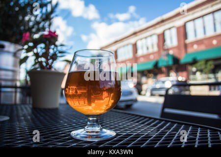 La birra artigianale prodotta a Columbia bollitore funziona, Columbia Pa. IPA Foto Stock