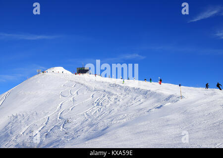 Vorarlberg Austria - 29 dicembre 2017: Arlberg Ski Area Foto Stock