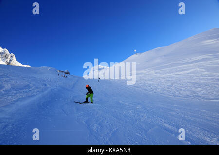 Vorarlberg Austria - 29 dicembre 2017: Arlberg Ski Area Foto Stock