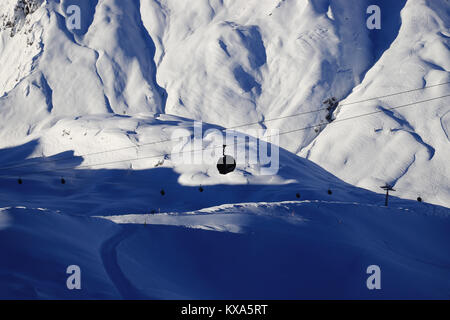 Vorarlberg Austria - 29 dicembre 2017: Arlberg Ski Area Foto Stock