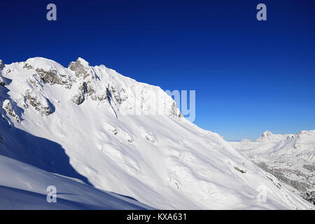 Vorarlberg Austria - 29 dicembre 2017: Arlberg Ski Area Foto Stock