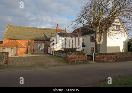 Fattoria di faggio Hempstead, Lessingham, Norfolk Dicembre Foto Stock