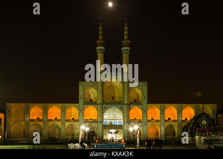 Amir Chakhmaq complesso della moschea, Yazd, Iran Foto Stock