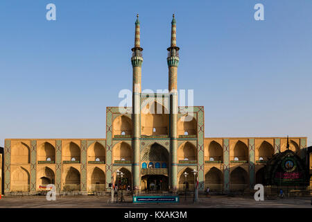 Amir Chakhmaq complesso della moschea, Yazd, Iran Foto Stock