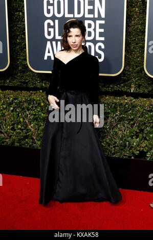 Beverly Hills, Stati Uniti d'America. 07Th gen, 2018. Sally Hawkins assiste il settantacinquesimo Annuale di Golden Globe Awards tenutosi presso il Beverly Hilton Hotel il 7 gennaio 2018 a Beverly Hills, la California. Credito: Geisler-Fotopress/Alamy Live News Foto Stock