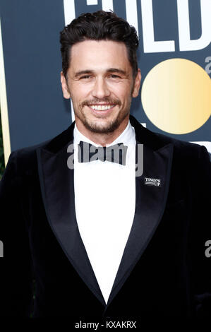 Beverly Hills, Stati Uniti d'America. 07Th gen, 2018. James Franco assiste il settantacinquesimo Annuale di Golden Globe Awards tenutosi presso il Beverly Hilton Hotel il 7 gennaio 2018 a Beverly Hills, la California. Credito: Geisler-Fotopress/Alamy Live News Foto Stock