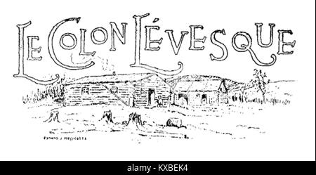 Pagina 153 da Récits laurentiens (1919) di Marie-Victorin, un'opera letteraria contenente storie e riflessioni sui paesaggi naturali e sul patrimonio culturale del Québec, illustrata per valorizzarne il valore narrativo. Foto Stock