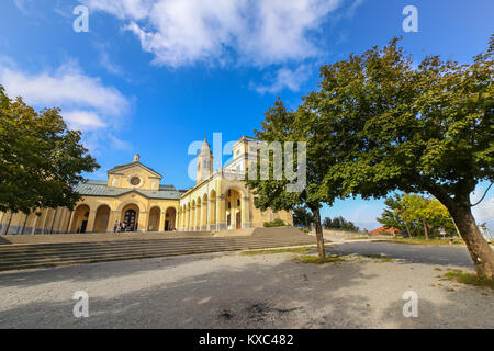 Santuario di Nostra Signora della Guardia vicino a Genova, liguria, Italy Foto Stock