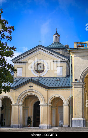 Santuario di Nostra Signora della Guardia vicino a Genova, liguria, Italy Foto Stock