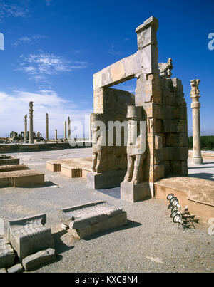 Porta di tutte le nazioni. Persepolis, Iran. Impero achemenide (ca. 550-330 a.C.). Foto Stock