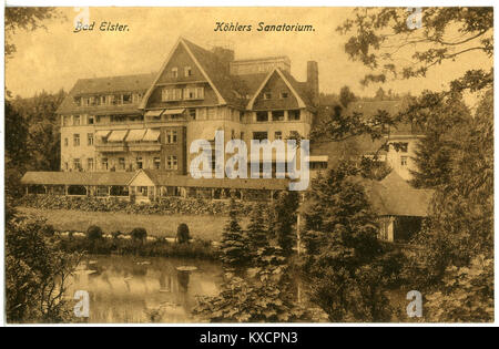 20581-Bad Elster-1917-Köhlers Sanatorium-Brück & Sohn Kunstverlag Foto Stock
