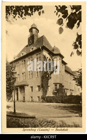 20954-Spremberg-1918-Realschule-Brück & Sohn Kunstverlag Foto Stock