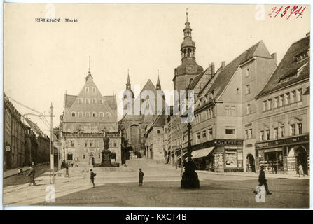 21374-Eisleben-1919-Markt-Brück & Sohn Kunstverlag Foto Stock