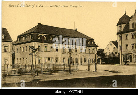 21728-Brand-Erbisdorf-1920-Gasthof zum Kronprinz-Brück & Sohn Kunstverlag Foto Stock