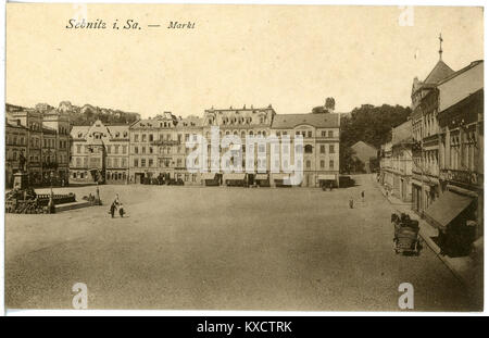 21774-Sebnitz-1920-Markt-Brück & Sohn Kunstverlag Foto Stock