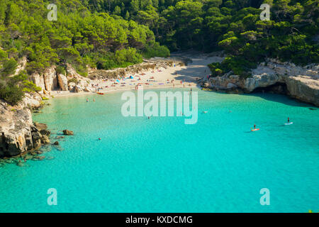 Cala Mitjana,Menorca,Isole Baleari,Spagna Foto Stock