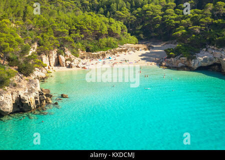 Cala Mitjana,Menorca,Isole Baleari,Spagna Foto Stock