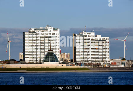 Columbus-Center e centro commerciale Mediterraneo,Bremerhaven,Bremen, Germania Foto Stock