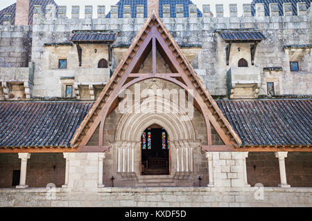 GUIMARAES, Portogallo - 11 Luglio: all'interno del palazzo della Duques di Braganza sulla luglio 11, 2014 a Guimaraes, Portogallo Foto Stock