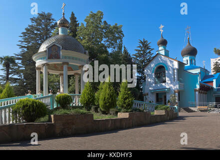 Chiesa della Santa Trinità in Adler, Sochi, Regione Krasnodar, Russia Foto Stock
