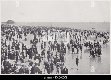 Le ore di balneazione, Atlantic City Foto Stock