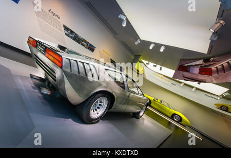 Una superba Alfa Romeo Iguana Ital Design modello in esposizione presso il Museo Storico Alfa Romeo Foto Stock