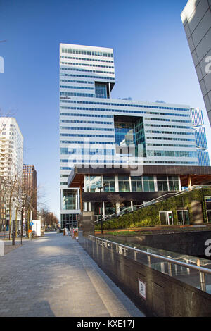 Complesso di Amsterdam Zuidas ufficio sviluppo di edifici Foto Stock