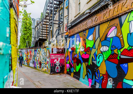 Strade di Brick Lane - Shorditch - Londra - UK © Sauriêl Ltd | Samantha Scholl | fb.com/SaurielPhotography | www.saurielcreative.com Foto Stock