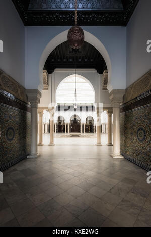 Grande Mosquée de Paris (Moschea di Parigi o della Grande Moschea di Parigi), Parigi, Francia Foto Stock