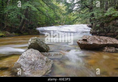 Bartlett foresta sperimentale - Albany Brook in Bartlett, New Hampshire durante i mesi primaverili. Foto Stock