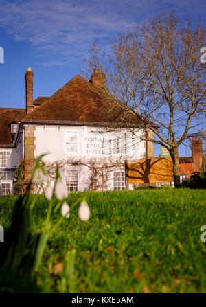 Lo Spread Eagle Hotel a Midhurst, West Sussex. Foto Stock