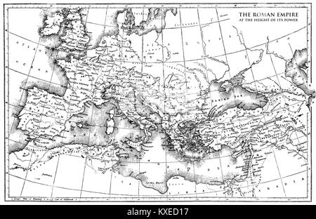 Mappa storica dell'Impero Romano, Foto Stock